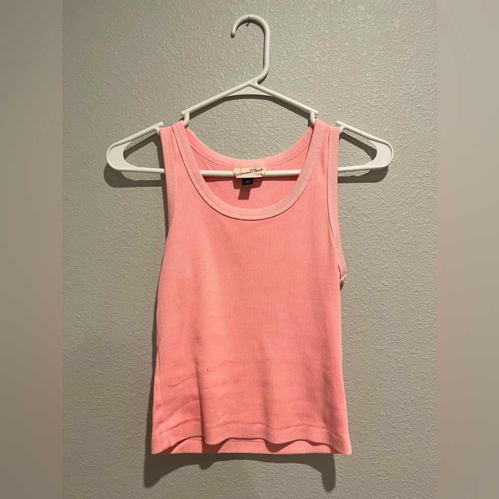 Women Pink Short Tank Top